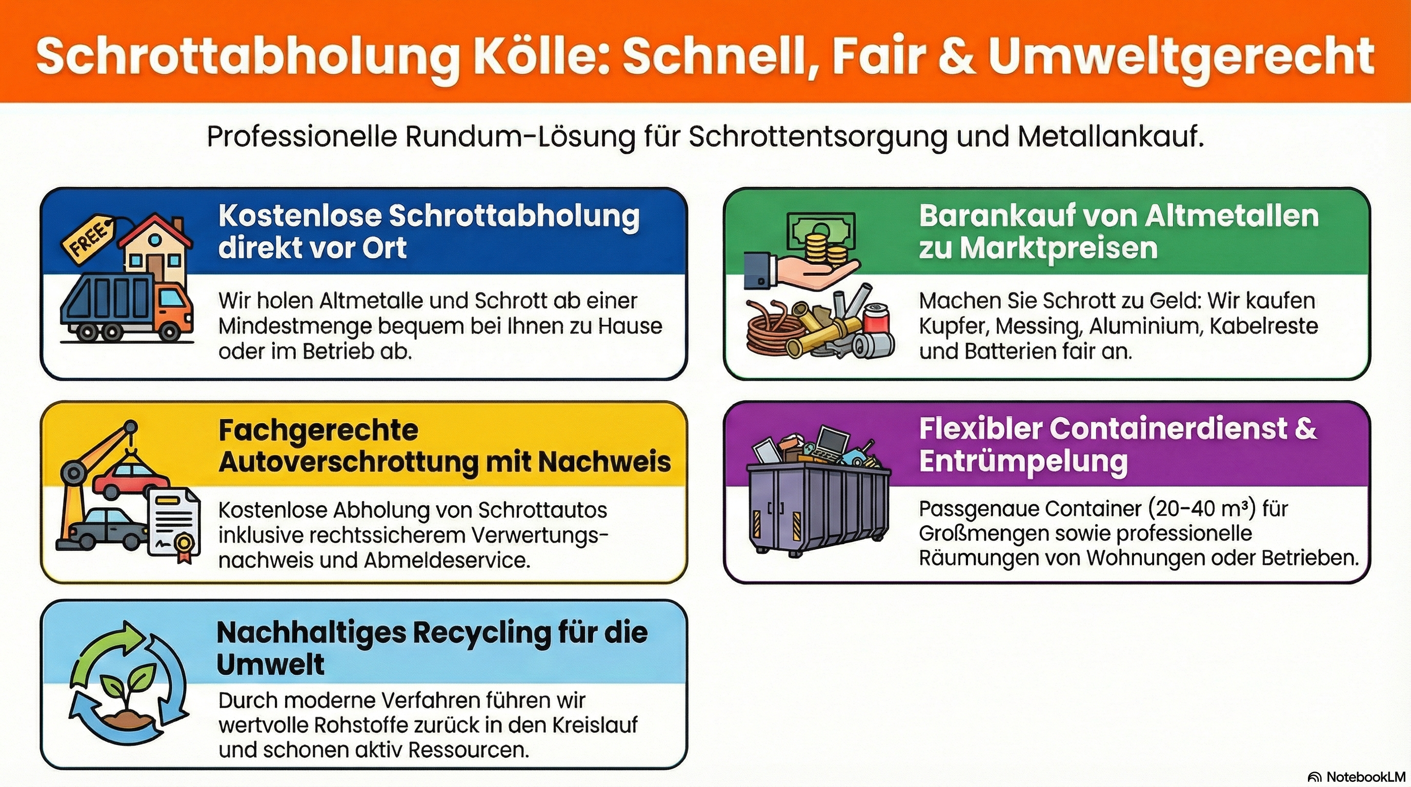 Info Grafik - Schrottabholung Kölle